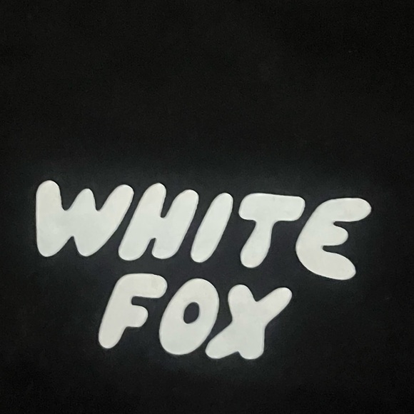 White Fox Young and Impatient black long sleeve baby tee size large - Picture 3 of 3